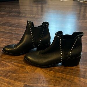 Steve Madden Black Studded Boots